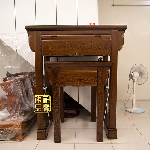 3尺6神桌,新發財款鐵刀木示意圖