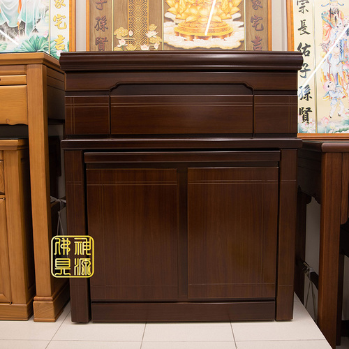 半實木神桌,3尺6示意圖