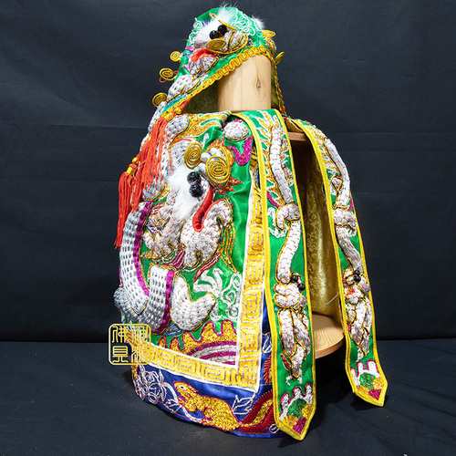 手工3條蔥綠神衣1尺2+奉帽示意圖