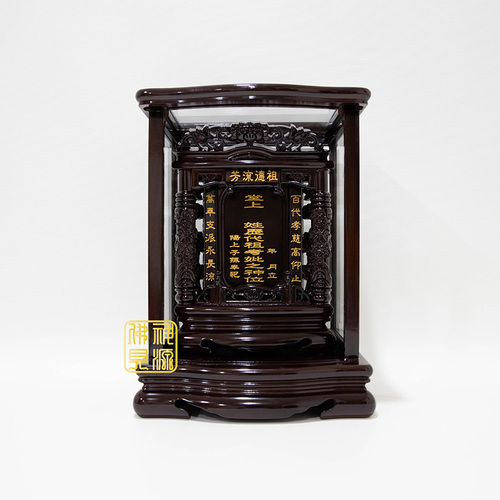 黑紫檀祖龕1尺示意圖