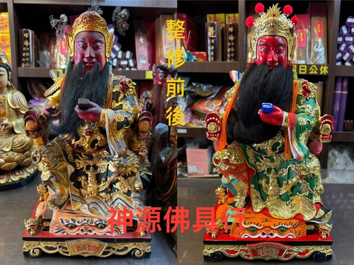 神像整修示意圖