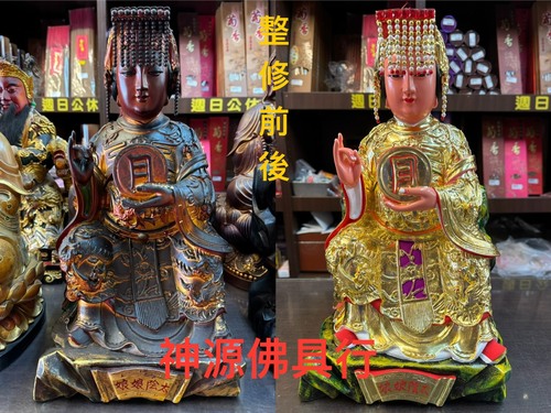 神像整修示意圖