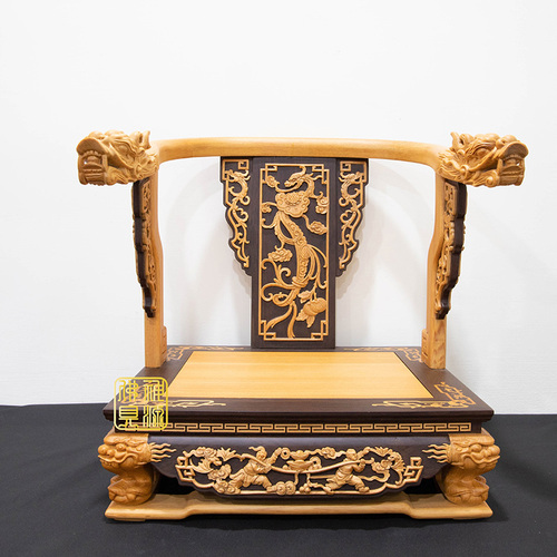 黑檀入檜木屈椅1尺3神明用示意圖