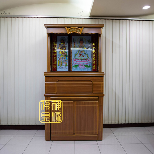 B型素蓋佛櫥3尺6-本色示意圖
