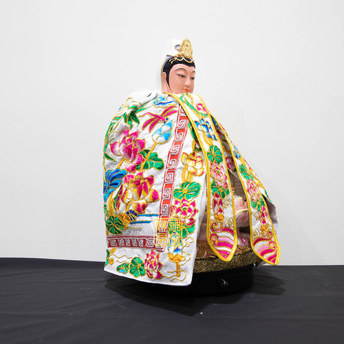 觀音上竹衣8寸白色示意圖