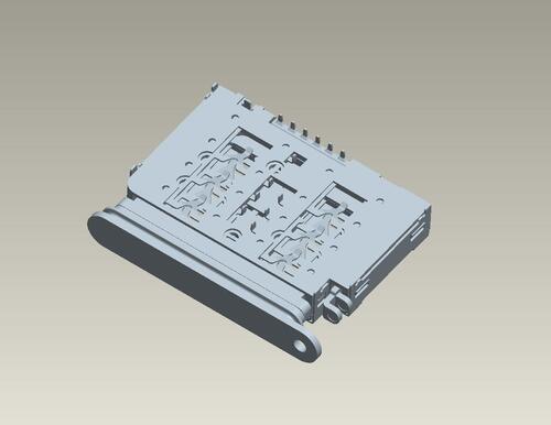 2SJN-Z01(2in1 Sockte- 2.80H/ Nano-SIM Card and Nano-SIM Card Tray type)示意圖
