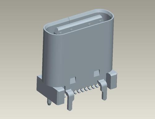 MCCFT-YV2NX(Vertical/ 24pin/ Standardon board)示意圖