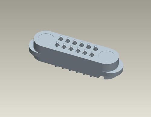 PM1062F(Dual row 2x6Pin/ Pitch1.50mm4.00mm Height/Vertical示意圖