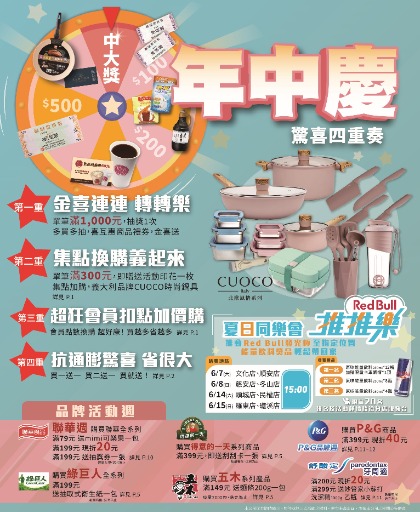 喜互惠生鮮超市年中慶 驚喜四重奏