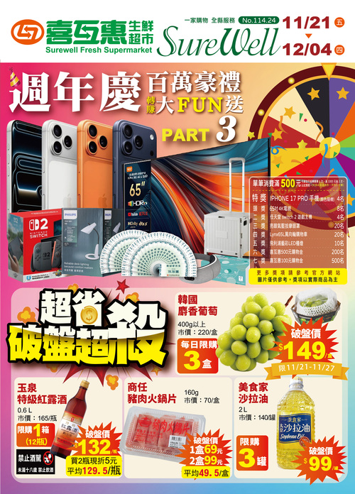 週年慶百萬豪禮轉賺大FUN送Part3示意圖