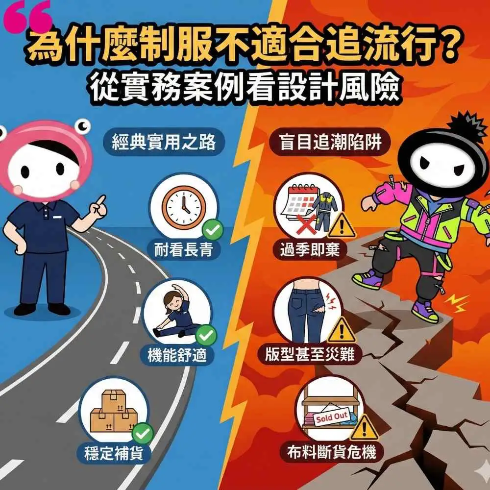 為什麼制服不適合追流行？從實務案例看設計風險