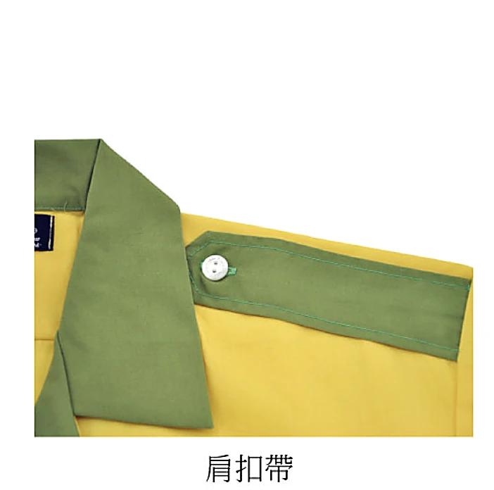 肩扣帶工作服軍裝風設計
