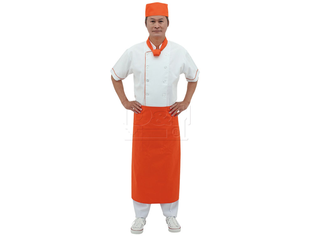 桔色廚師服
