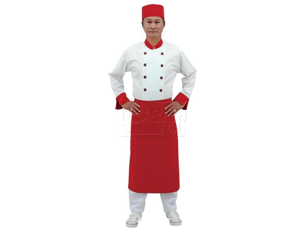 紅色系廚師服