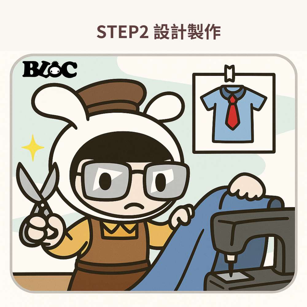 圈圈叉叉帶你了解 MIT 製造的餐飲制服客製流程，BLOC 百格餐飲服完整搭配方案介紹