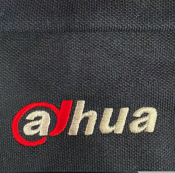 dahua 大華科技 企業制服胸前刺繡 團體服刺繡範例 D&T衣的廠
