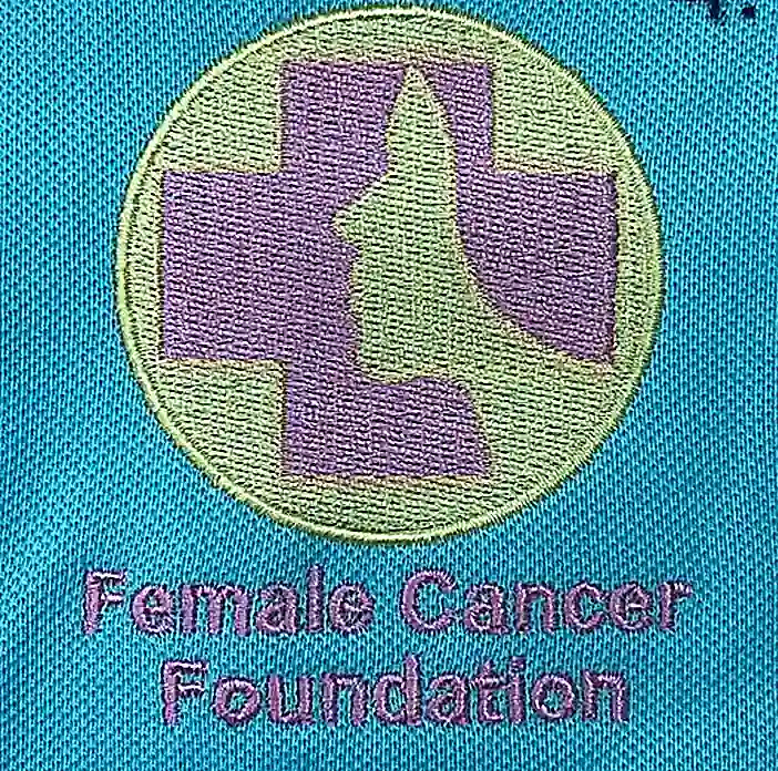 Female Cancer Foundation 婦癌基金會 粉紅絲帶十字刺繡 團體服刺繡範例 D&T衣的廠