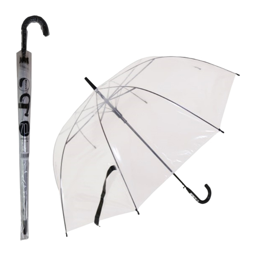 matsukiyo 透明塑膠長傘 70cm示意圖