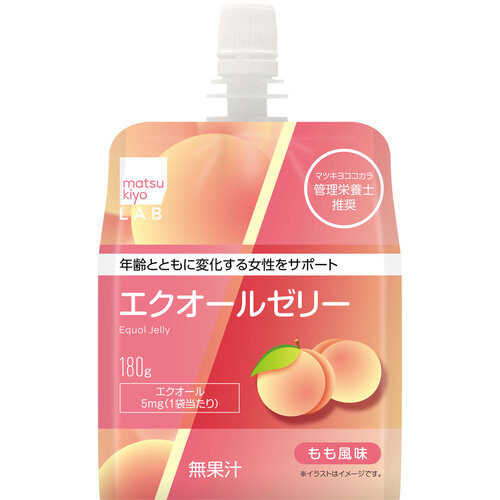 matsukiyo LAB 雌馬酚 果凍飲品 桃味示意圖