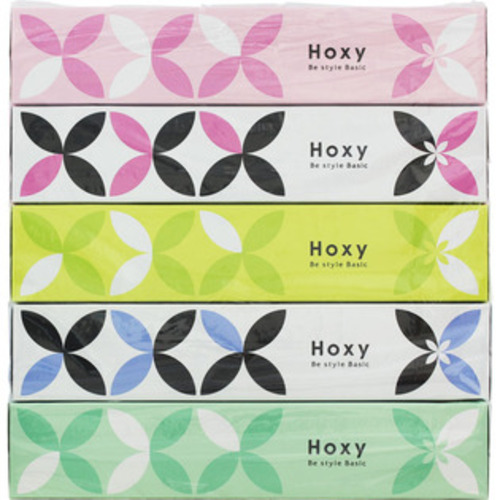 MK HOXY清新花漾柔膚盒裝面紙紙巾5盒裝示意圖