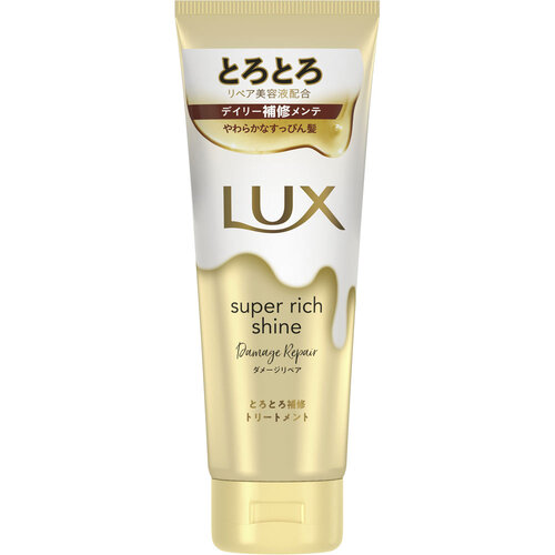 LUX SUPER RICH SHINE 受損修護潤髮液示意圖