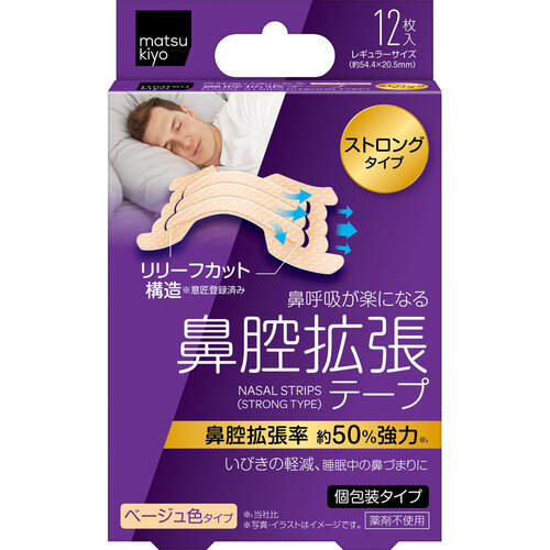 matsukiyo 鼻腔擴張貼布 (強力)示意圖