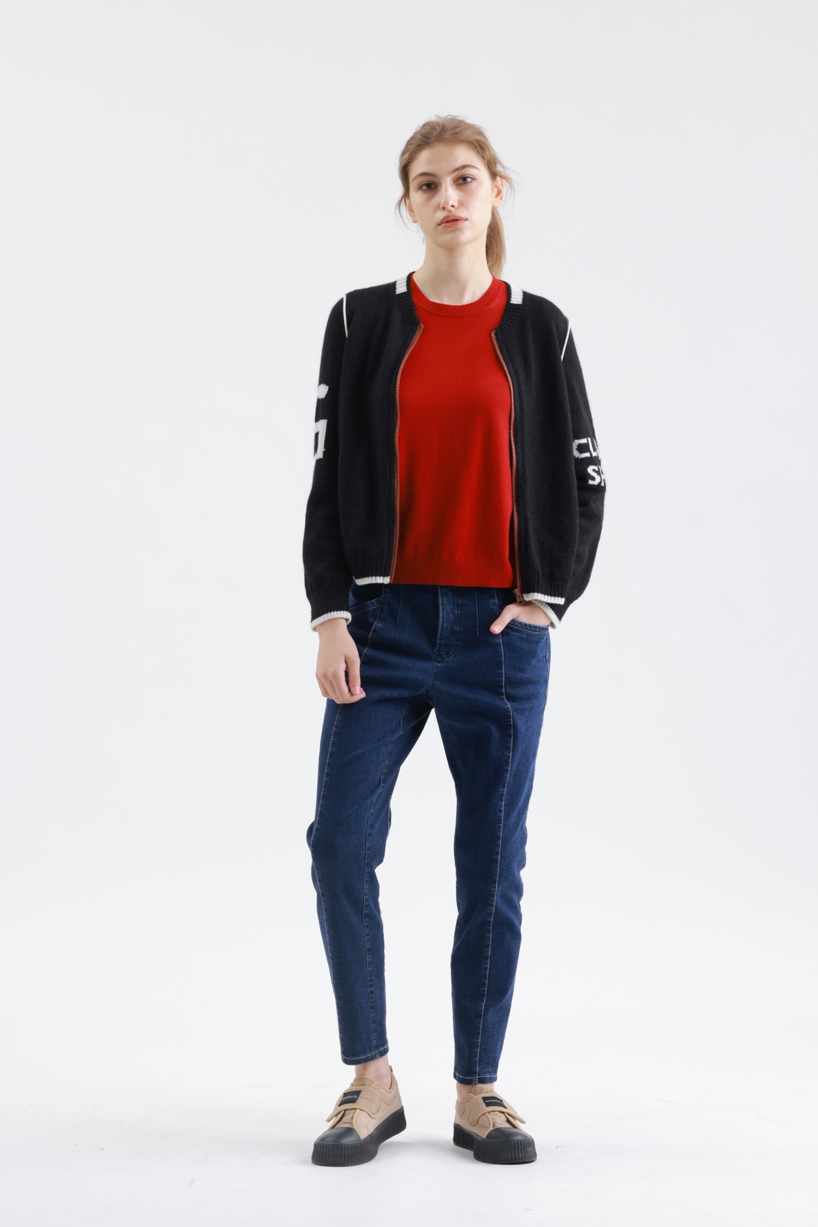 親膚舒適美麗諾純羊毛上衣示意圖