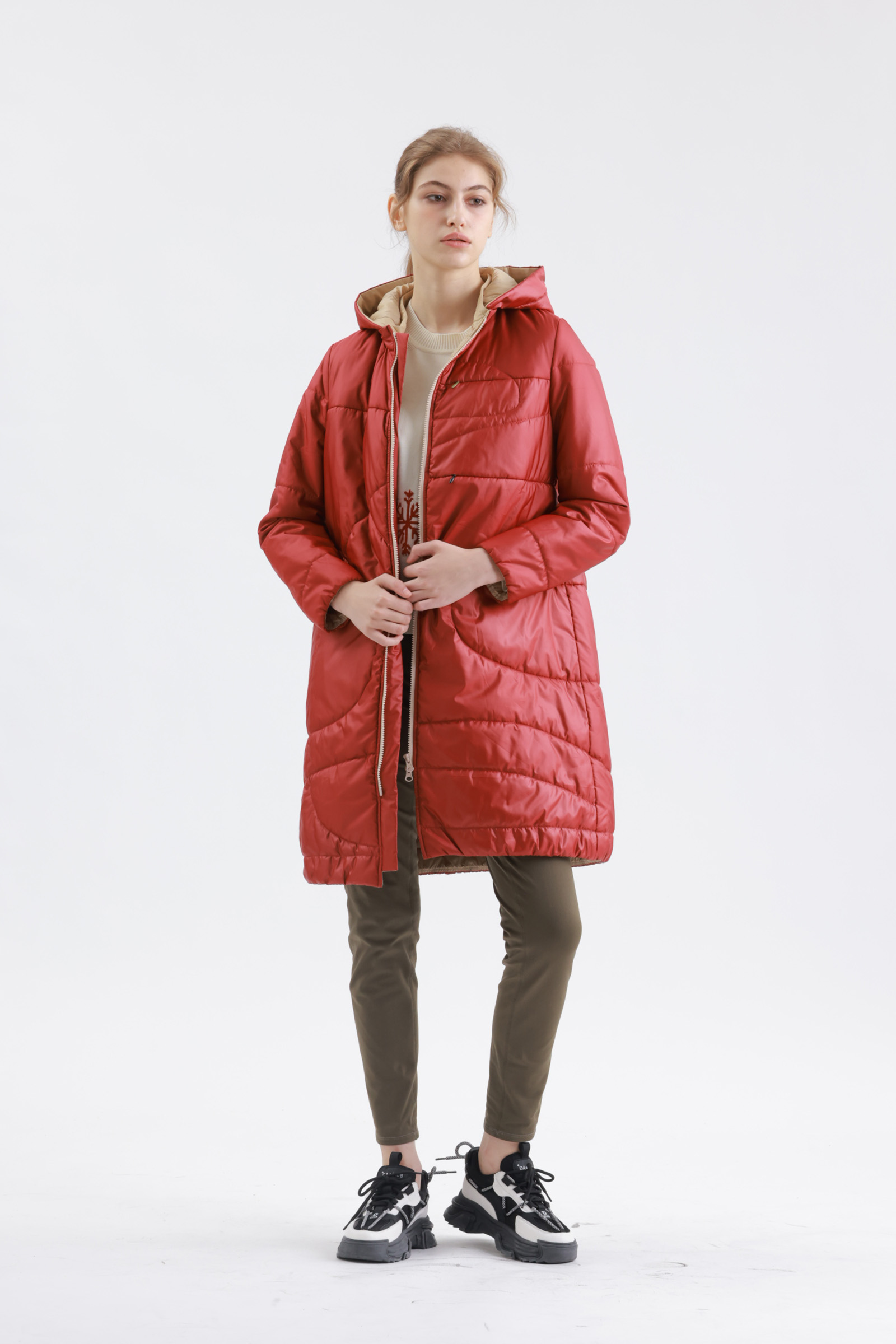 超彈保暖內刷毛合身褲示意圖