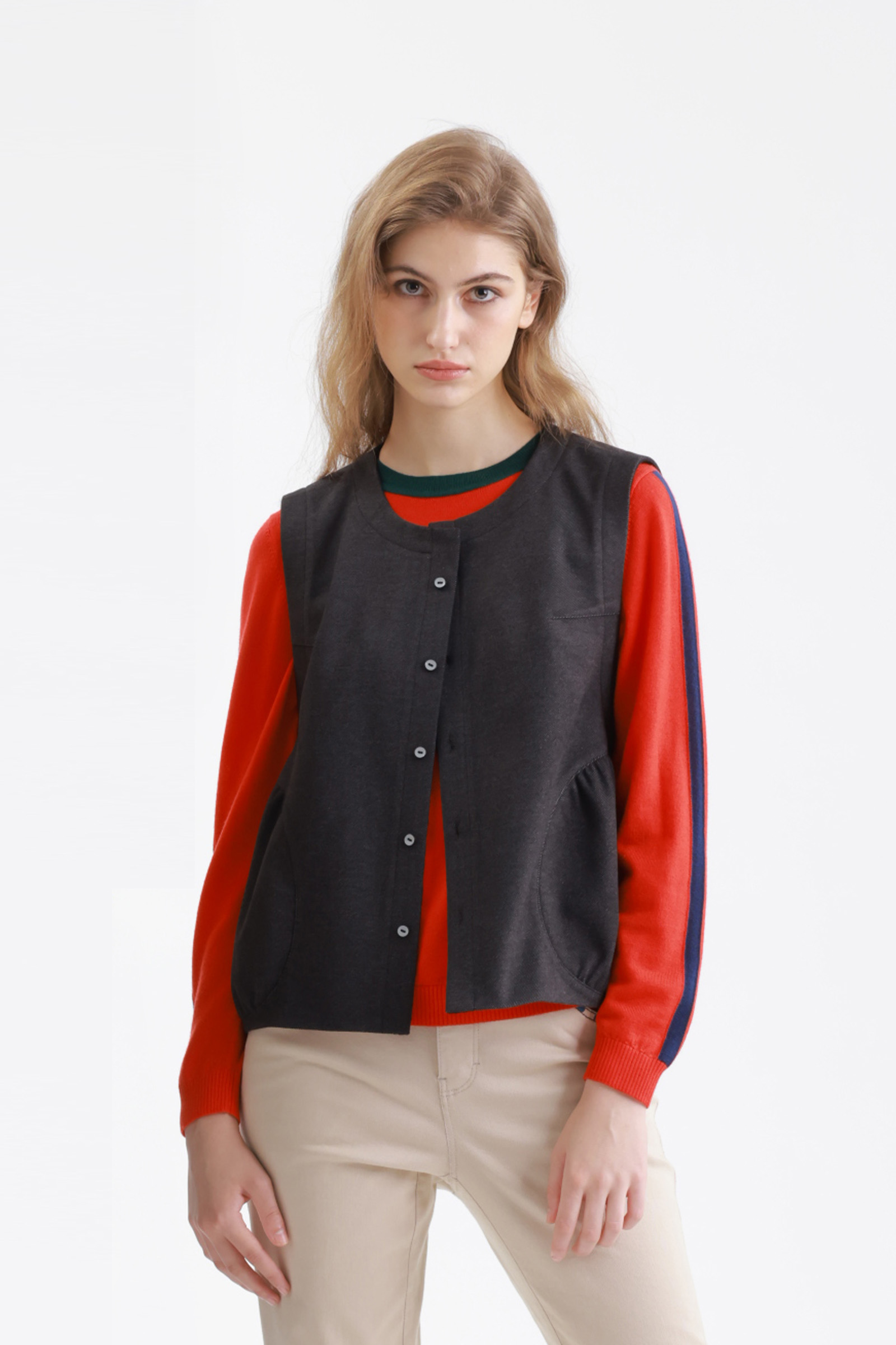 造型口袋舒適背心示意圖