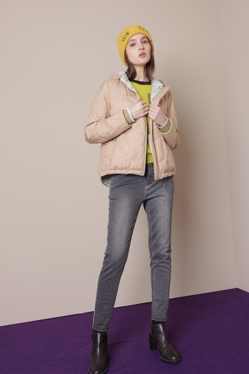 復古刷色顯瘦牛仔褲示意圖