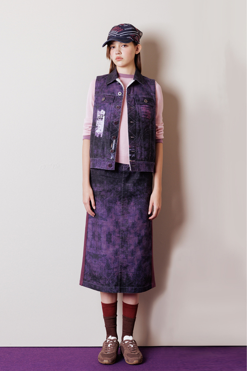 紫霧層韻多工藝背心示意圖