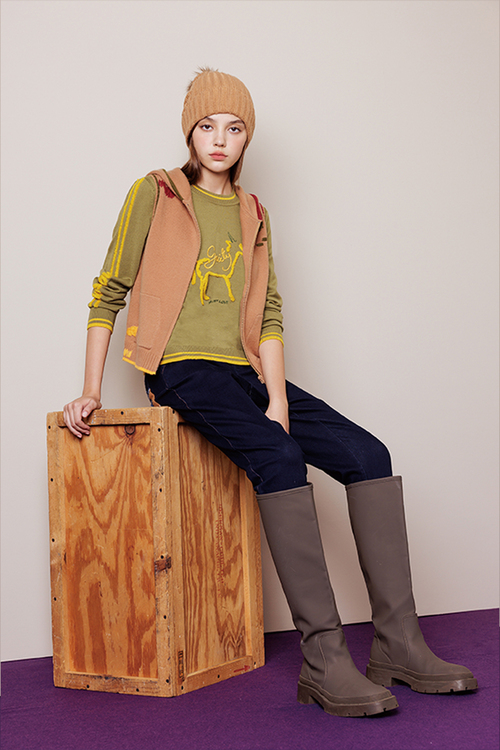 獨角獸純羊毛上衣示意圖