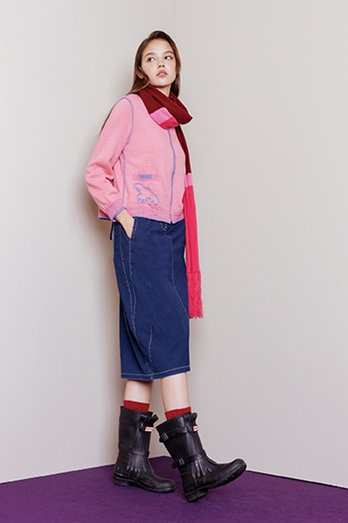 毛海保暖針織外套示意圖