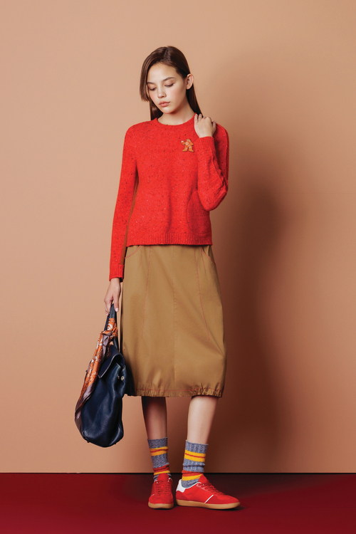 聖誕薑餅保暖針織上衣示意圖