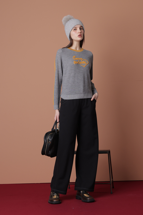 肌理組織針織上衣示意圖