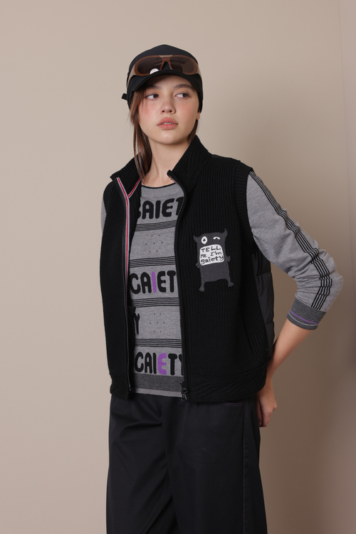 標誌親膚針織上衣示意圖