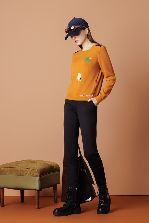 修身天絲9分褲示意圖