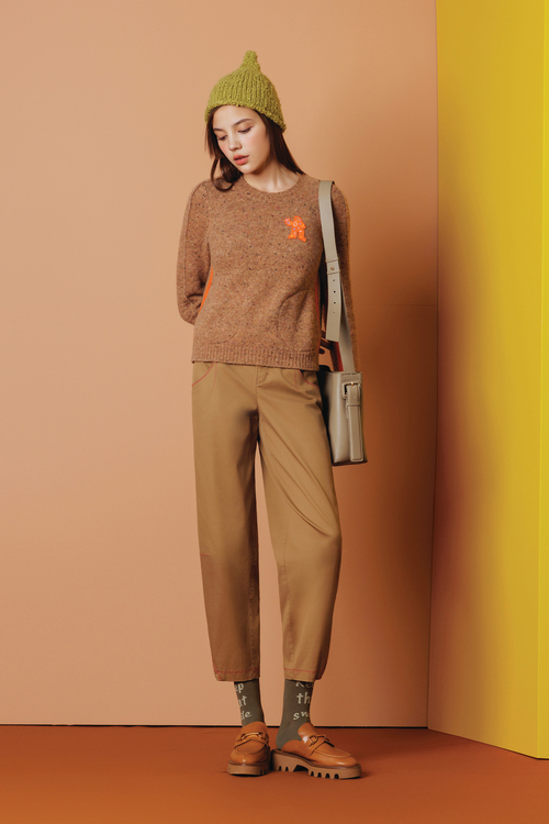 高密度精梳棉休閒褲示意圖