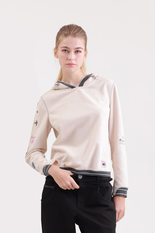 異想印花連帽上衣示意圖