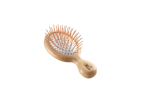 原木柄-磁灸玫瑰金銅離子梳針示意圖