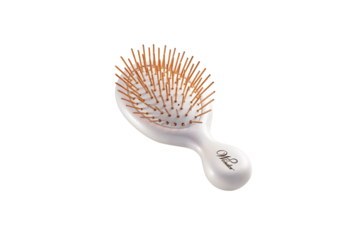 珍珠白柄-磁灸玫瑰金銅離子梳針示意圖