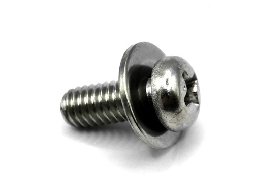 Stainless Pan Head Phillips Screw With Flat Washer示意圖