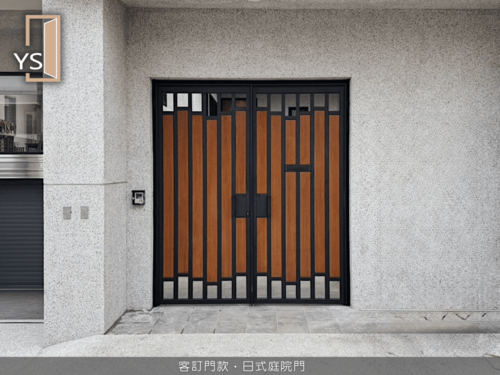客訂門款‧日式庭院門示意圖