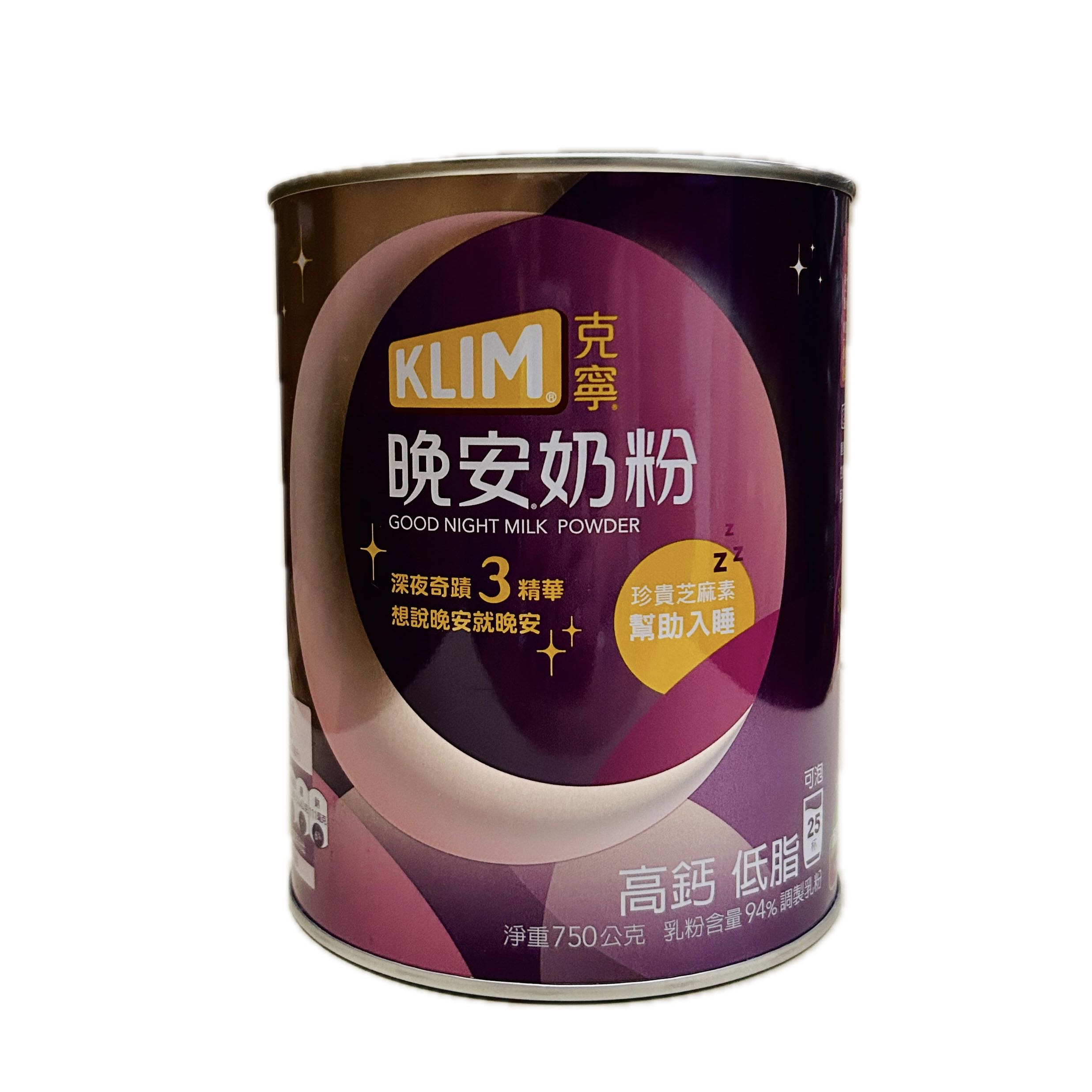 750G克寧晚安奶粉示意圖