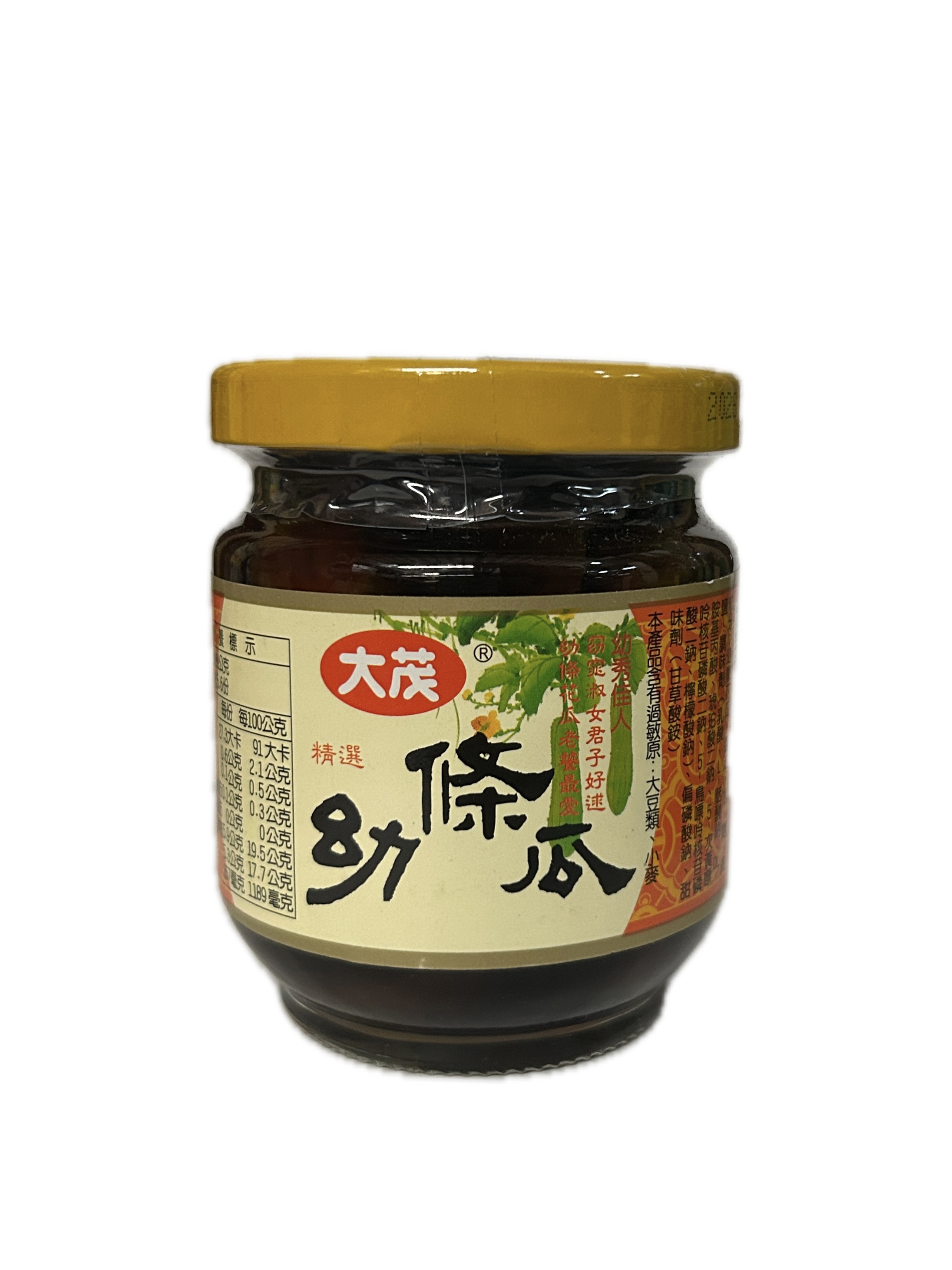 170大茂玻瓶裝幼條瓜6入示意圖