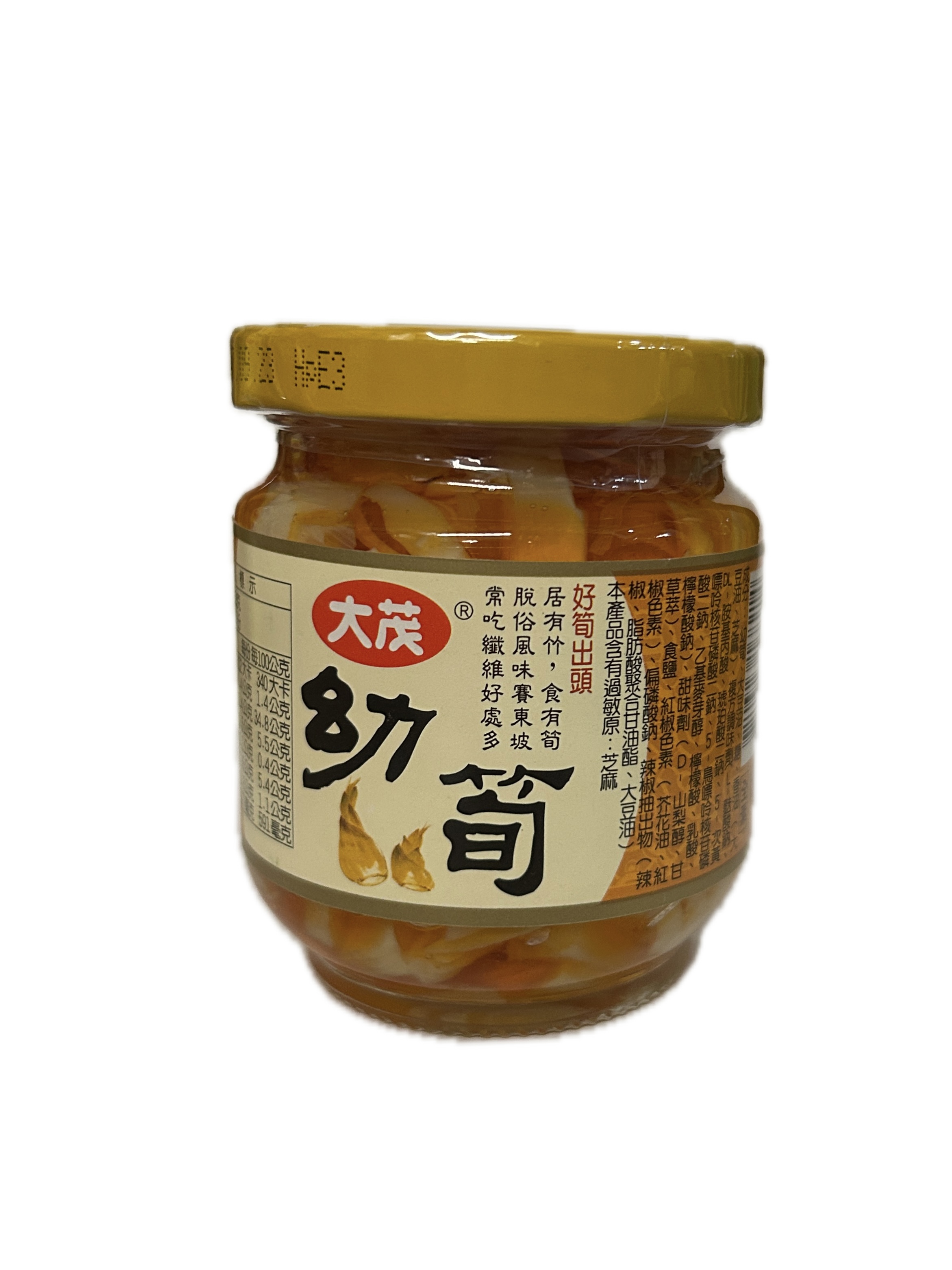 170G大茂玻璃瓶幼筍-6入示意圖