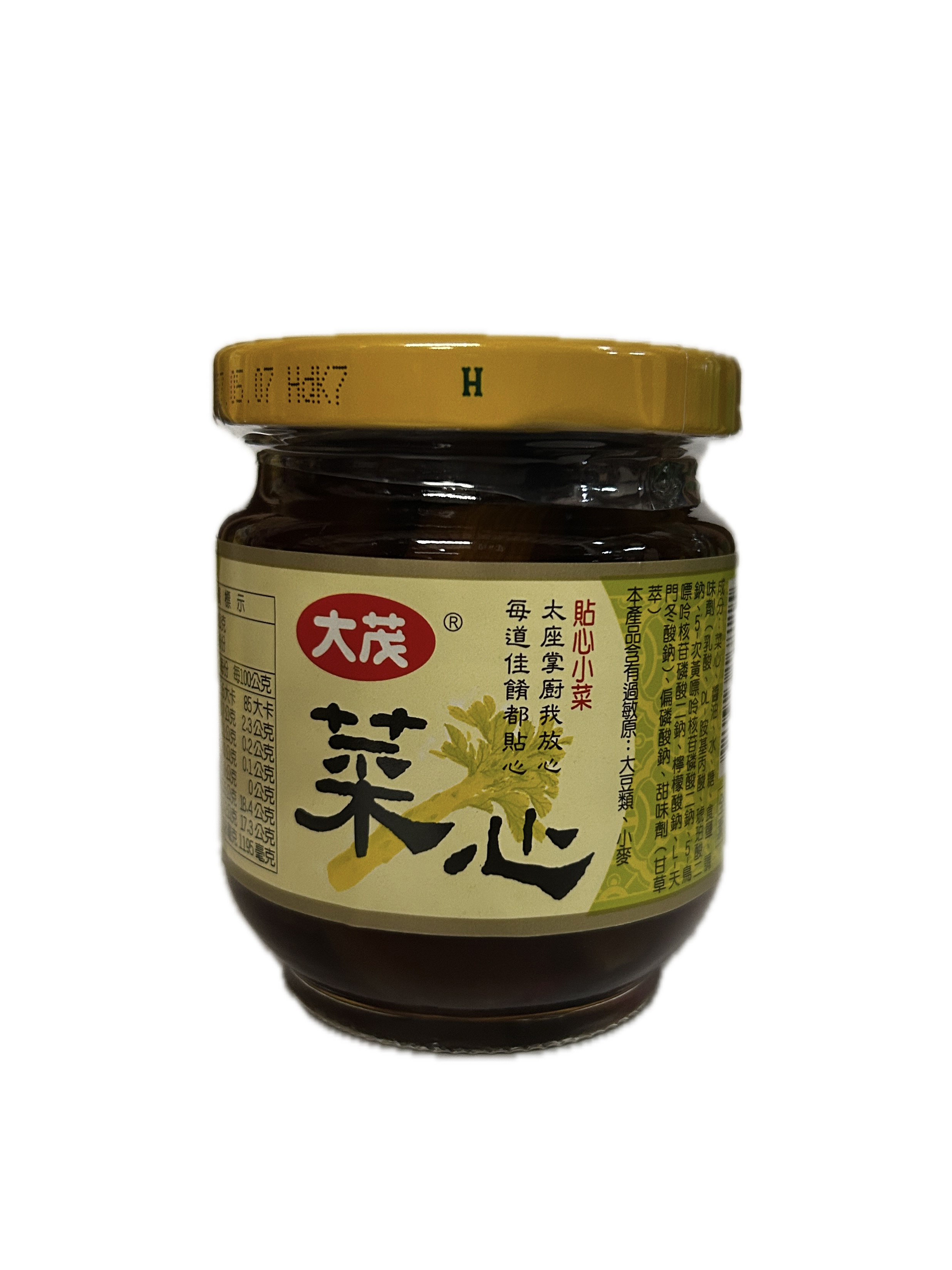170G大茂玻璃瓶菜心-6入示意圖