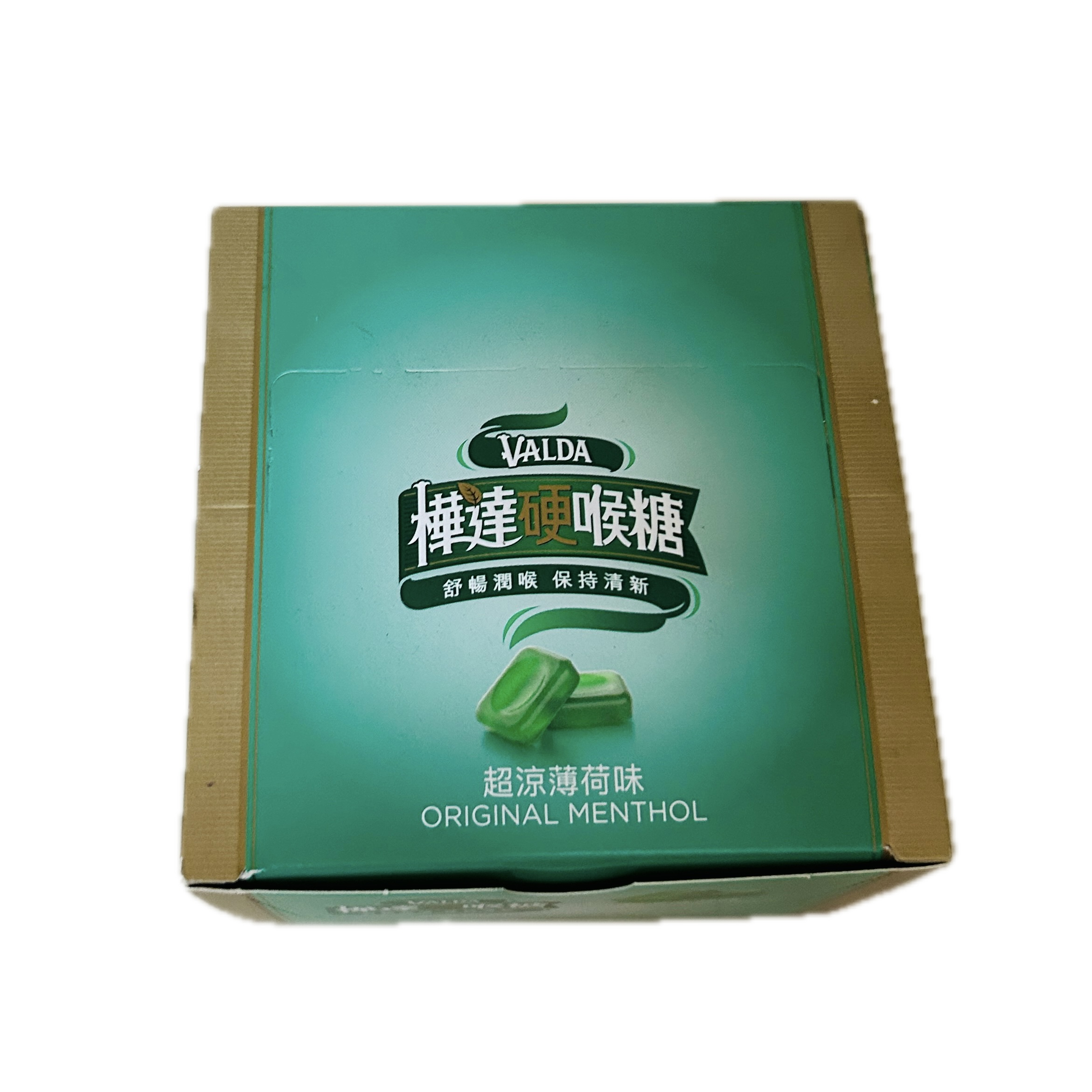 樺達硬喉糖超涼薄荷條示意圖