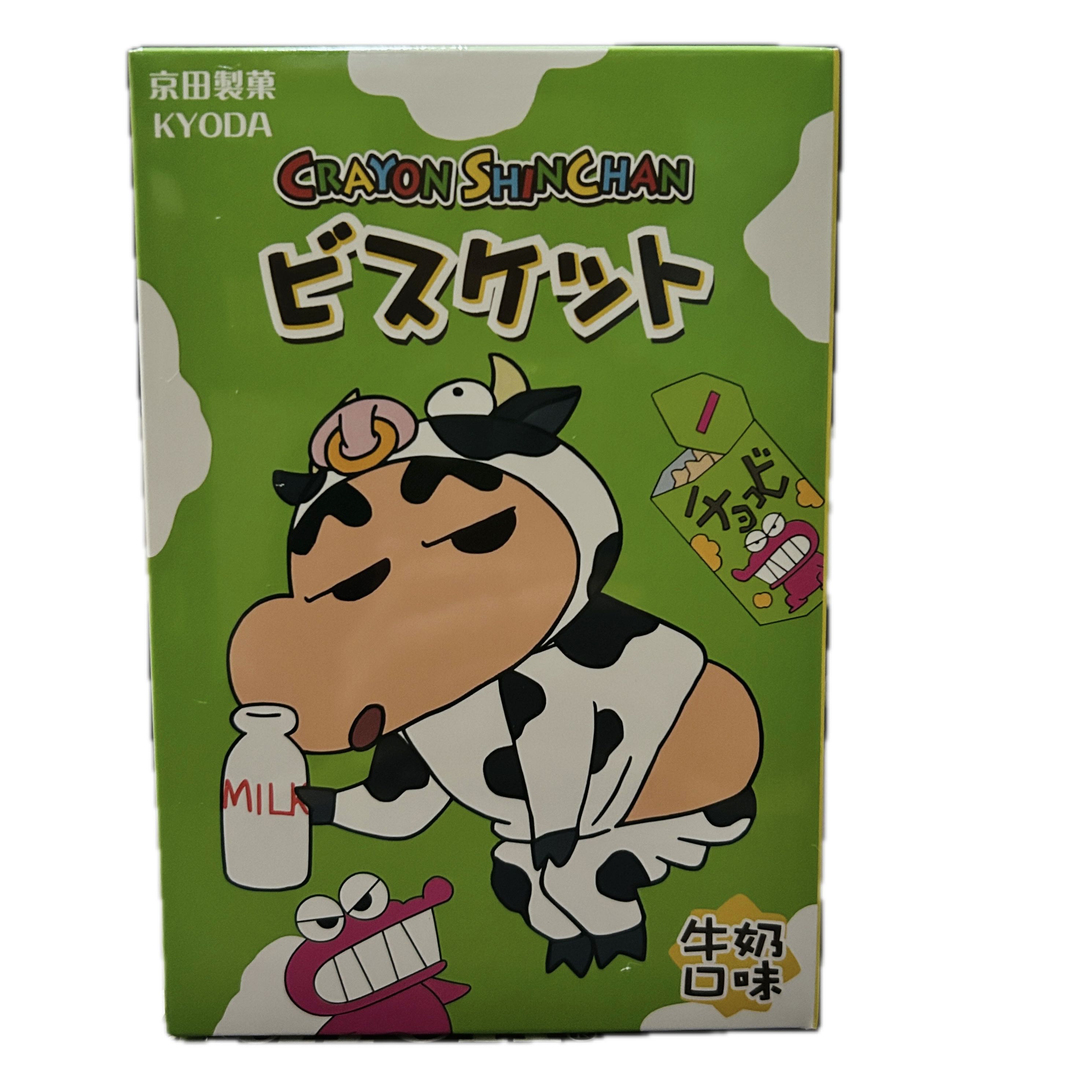 蠟筆小新造型餅乾—牛奶示意圖
