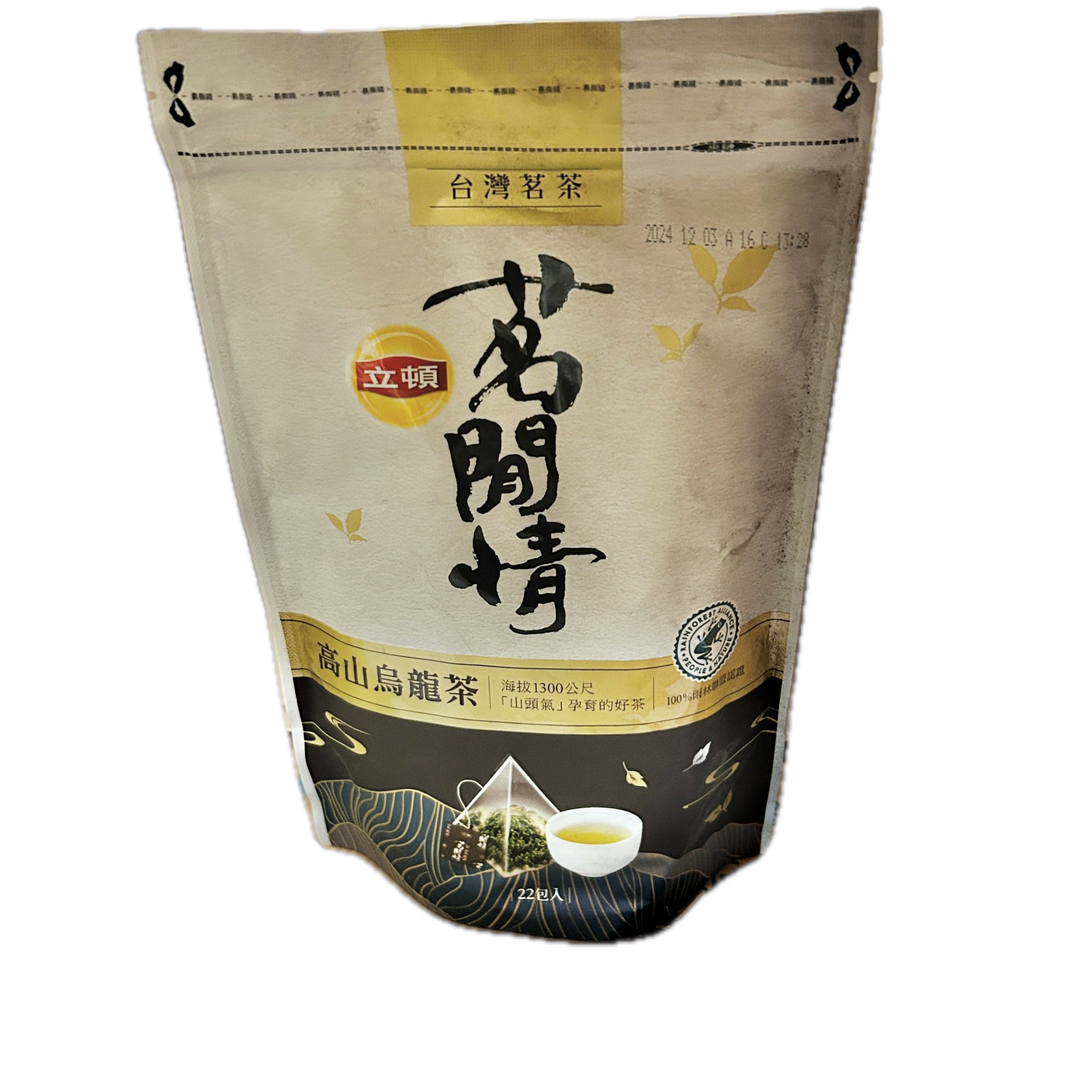 立頓茗閒情高山烏龍茶包示意圖